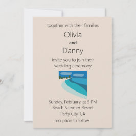 Convites Beach Summer Destination Wedding