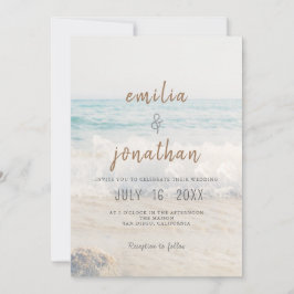 Convites Beach Wedding Invitation Seaside/Oceanside Wedding