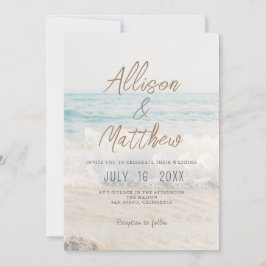 Convites Beach Wedding Invitation Seaside/Oceanside Wedding
