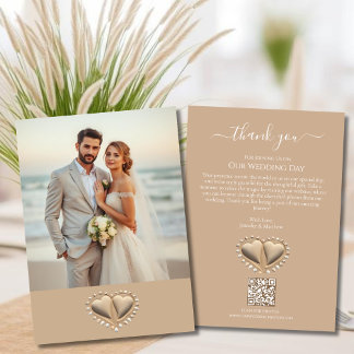 Convites Beach Wedding Sand Hearts with Photo