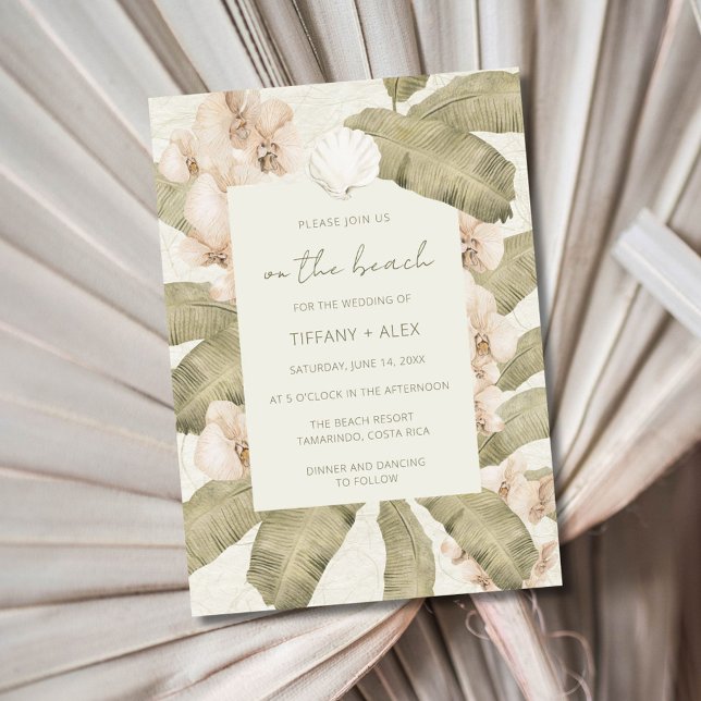Convites Beachy Boho Wedding (Beachy Boho Wedding Invitation)