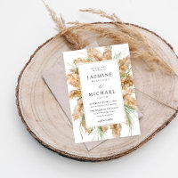 Beachy Pampas Grass Boho Casamento 2