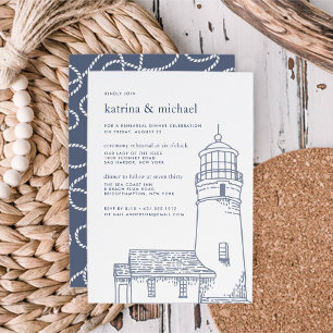 Convites Beacon   Janto de ensaio de cerimônia náutica Conv
