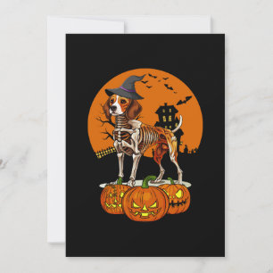 Convites Beagle Dog Halloween