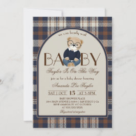 Convites Bear Bearly Wait Luxury Boy Baby Shower