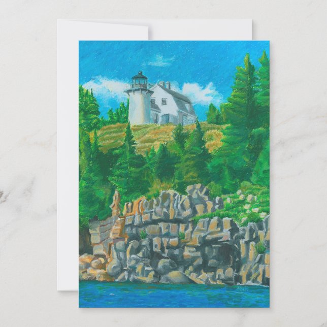 Convites Bear Island Light Painting (Frente)