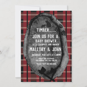 Convites Bear Trail Woods Adventure Lumbar Jack