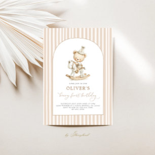 Convites Beary First Birthday Boy