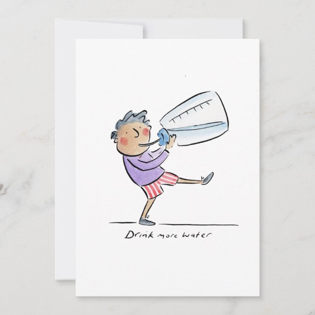 Convites Beba mais água (Frente)