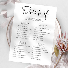 Convites Beba Se O Jogo De Bachelorette For Minimalista