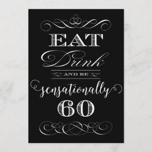 Convites Beba uma bebida e tenha uma Festa de aniversário s