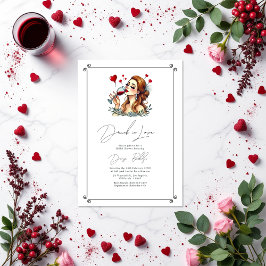 Convites Bebado Elegante no Chá de panela do Amor