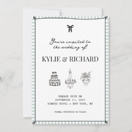 Convites Bebê Azul Borda Estripada Salvar a Data