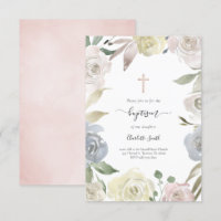 bebê Baptism, quadro floral