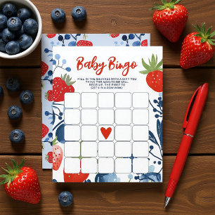 Convites Bebê Bingo Doce como Frutas