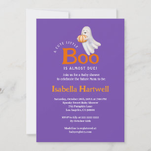 Convites Bebê bonito no caminho - Chá de fraldas de Hallowe