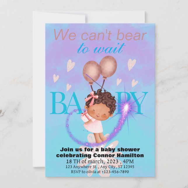 Convites bebê chorão (Frente)