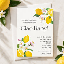 "Bebê Ciao" Lindos Limões e Flores Italianos