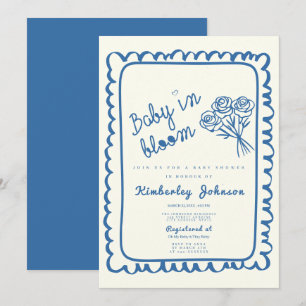 Convites Bebê Coquette Em Chá de fraldas Desenhado De Sangu