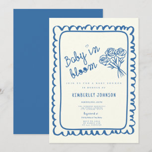 Convites Bebê Coquette Em Chá de fraldas Desenhado De Sangu