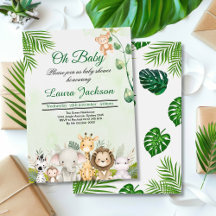 bebê da selva chá selvagem tropical
