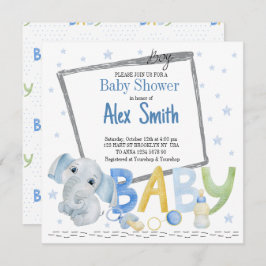 Convites Bebê da Watercolor