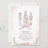 Bebê dança de Natal Nutcracker Ballet Rosa aquarel