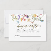 Bebê De Flor Selvagem Em Cartaz De Fralda De Sangu