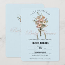 Bebê de Flor Selvagem Preso no Chá de fraldas Bloo