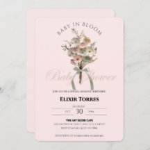 Bebê de Flor Selvagem Preso no Chá de fraldas Bloo