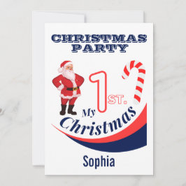 Convites Bebê de Natal "Meu Natal de 1rua"