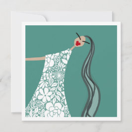 Convites Bebê de Praia em Flores Brancas Ilustração da Moda