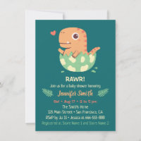Bebê Dinossauro Fofo Rawr Choca do Ovo Chá de Bebê
