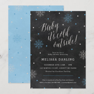 Convites Bebê é chá de fraldas frio do azul do quadro do