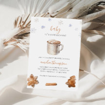 Bebê É Frio Fora do Chá de fraldas de inverno