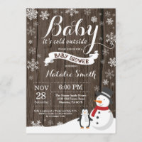 Bebê É Frio Fora do Chá de fraldas Russo de invern