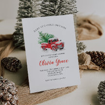 Bebê é frio fora do Chá de fraldas Vermelho Invern