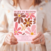 Bebê Em Blogue Retro Vintage Terracotta Rosa Flora