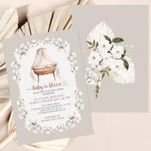 Bebê em Bloom Chá de fraldas Floral Neutro