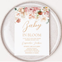 Bebê em Bloomb Primavera, Chá de fraldas de flor s