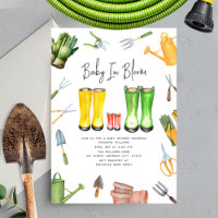 Bebê Em Chuva Vermelha Bloom Bota Jardinagem