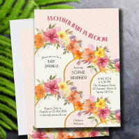 Bebê em Flor de Ouro Floral Arco Baby Sprinkle