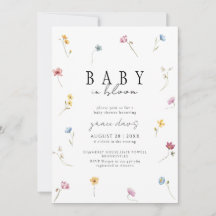 Bebê em flor Festa de bebê Wildflower baby shower