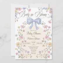 Bebê em Flor Flor Silvestre Pastel Chás de Bebê