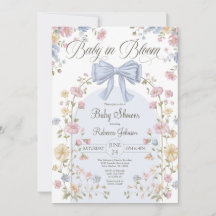 Bebê em Flor Flor Silvestre Pastel Chás de Bebê