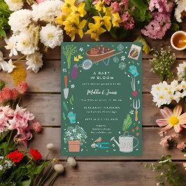 Convites Bebê Em Sangue Cultivando Chá de fraldas Da Famíli