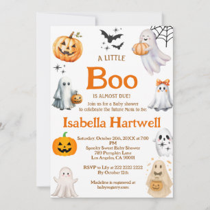 Convites Bebê Encantador a Caminho – Chá de Bebê de Hallowe