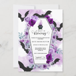 Convites Bebê está criando Chá de fraldas de Halloween