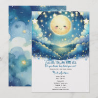 Bebê Estrela Cintilante Chã de Bebê em Aquarela