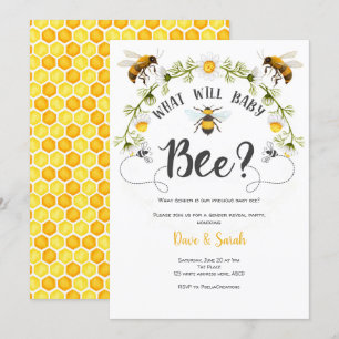 Convites Bebê, festa de gênero, que bebê será